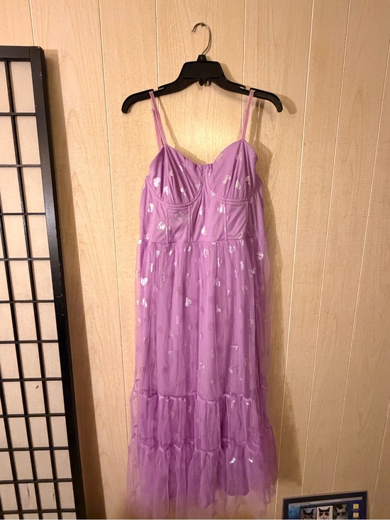 Betsey Johnson Dresses & Skirts - Betsey Johnson Lavender Heart Print Dress